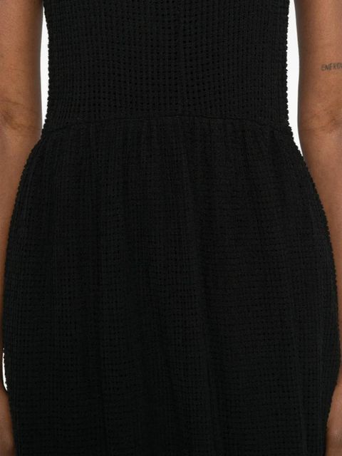 Jil Sander textured midi dress - Black