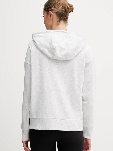 Dkny bluza damska kolor niebieski z kapturem z aplikacją DP5J9666