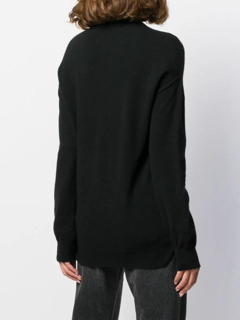 Saint Laurent embellished trim cardigan - Black
