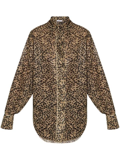 Oséree Leopard-print shirt - Brown - zdjęcie produktu nr 1