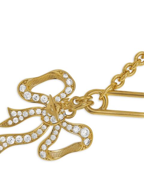 Vivienne Westwood bow safety pin necklace - Gold - zdjęcie produktu nr 2