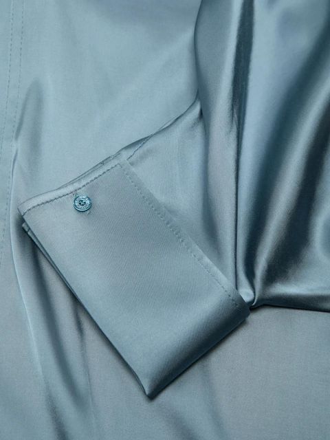 Acne Studios satin tunic dress - Blue