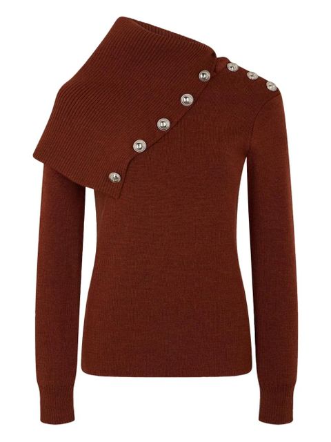 Rabanne wool jumper - Brown - zdjęcie produktu nr 1