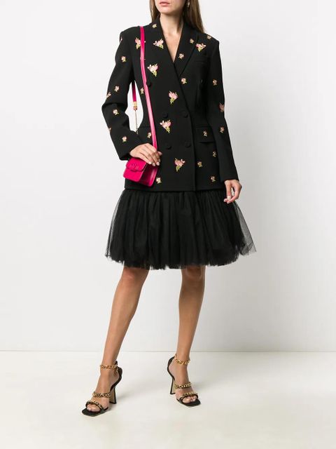 Moschino tulle skirt floral embroidered dress - Black - zdjęcie produktu nr 2