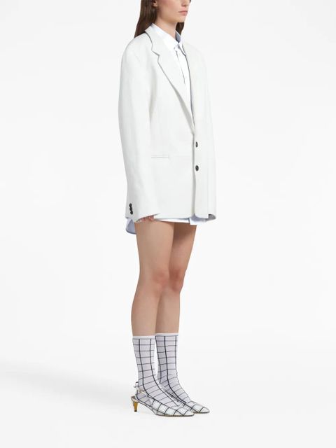 Marni balloon-sleeve poplin shirt - White