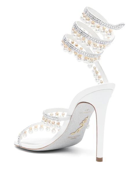 René Caovilla 105mm Chandelier sandals - Silver