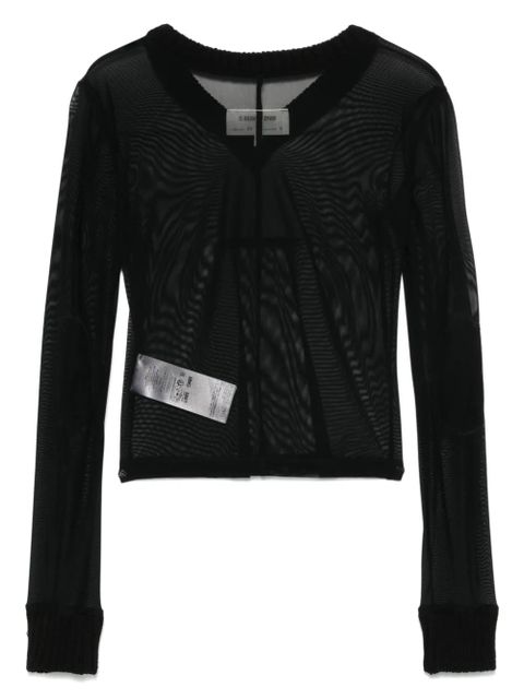 MM6 Maison Margiela mesh top - Black - zdjęcie produktu nr 2