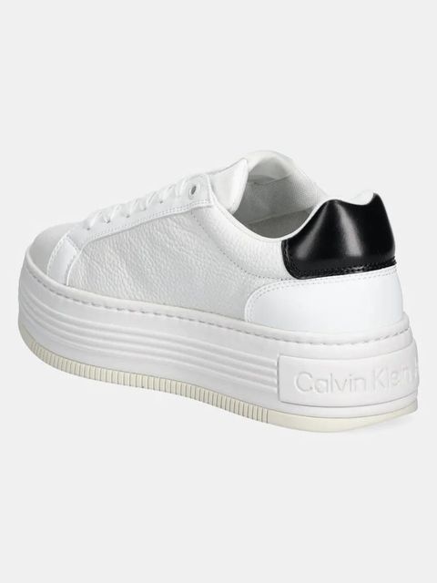 Calvin Klein Jeans sneakersy BOLD FLATF LOW LACE MG kolor biały YW0YW01766 - zdjęcie produktu nr 2