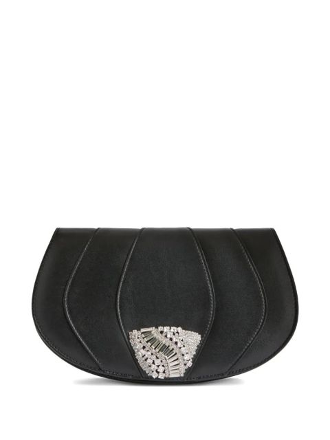 Giuseppe Zanotti ORBITS leather clutch bag - Black - zdjęcie produktu nr 1