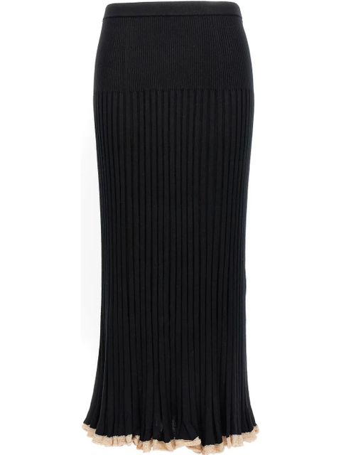 Proenza Schouler ribbed-knit midi skirt - Black - zdjęcie produktu nr 1