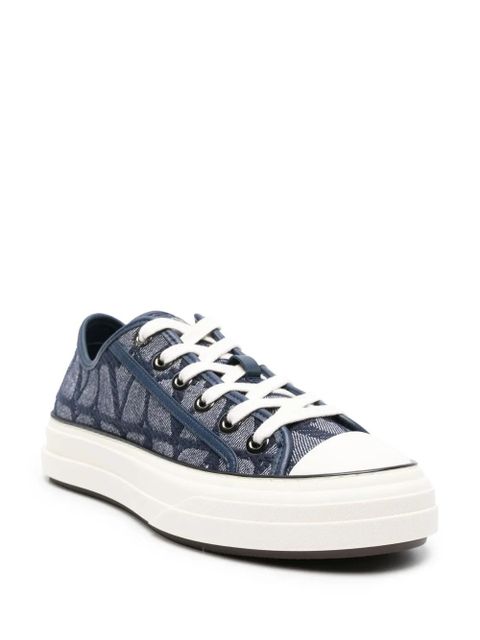 Valentino Garavani Toile Iconographe Totaloop denim sneakers - Blue