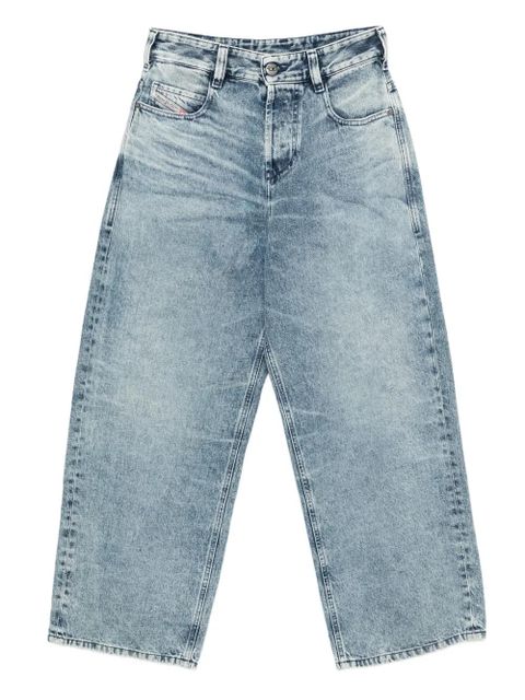 Diesel faded-effect wide-leg jeans - Blue - zdjęcie produktu nr 1
