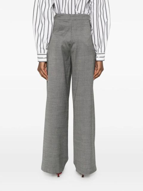 The Frankie Shop pleated straight trousers - Grey