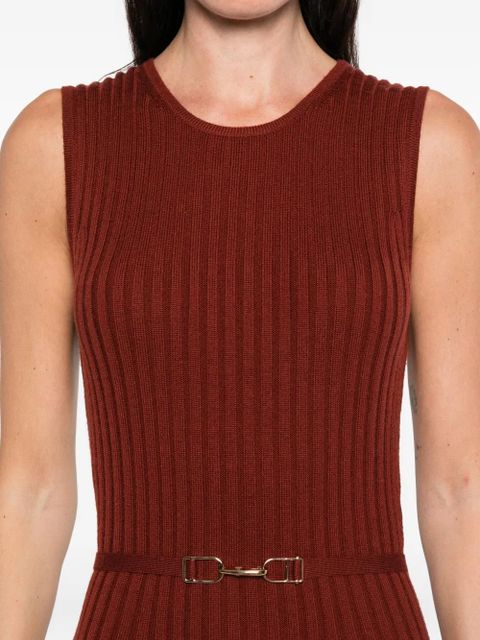 Gabriela Hearst ribbed-knit dress - Brown