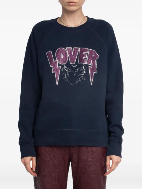 Zadig&Voltaire embellished-graphic sweatshirt - Blue