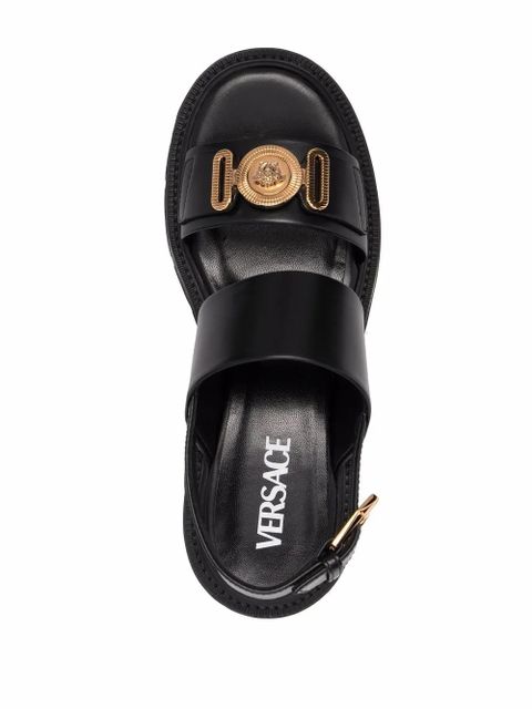 Versace Medusa-plaque sandals - Black