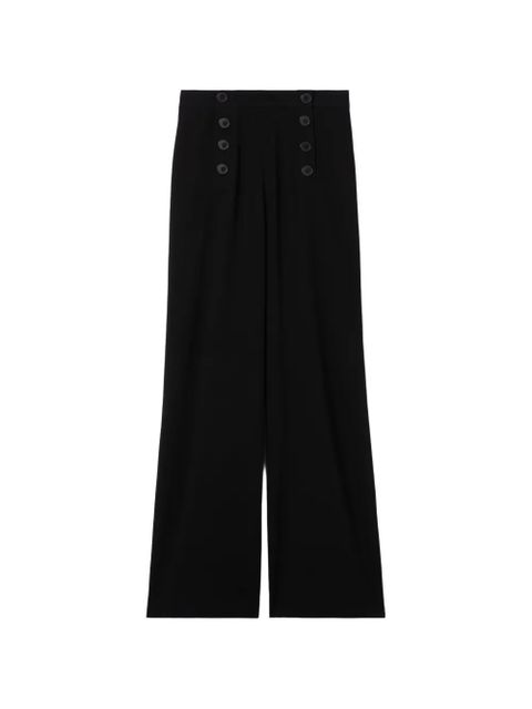 Claudie Pierlot buttoned pressed-pleats trousers - Black - zdjęcie produktu nr 1
