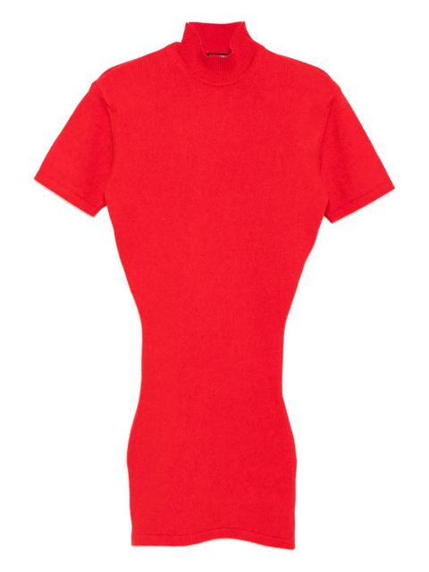 Jacquemus high-neck short-sleeve T-shirt - Red - zdjęcie produktu nr 1