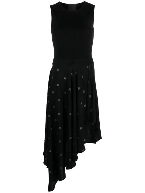 Givenchy 4G-motif asymmetric-hem dress - Black - zdjęcie produktu nr 1