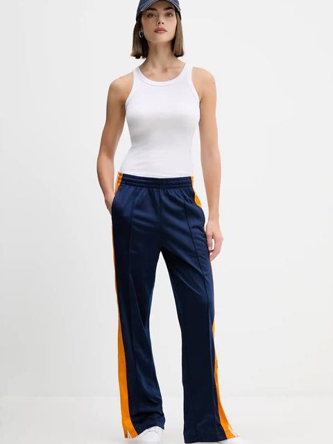 adidas Originals spodnie dresowe Adibreak damskie kolor granatowy z aplikacją JV8551