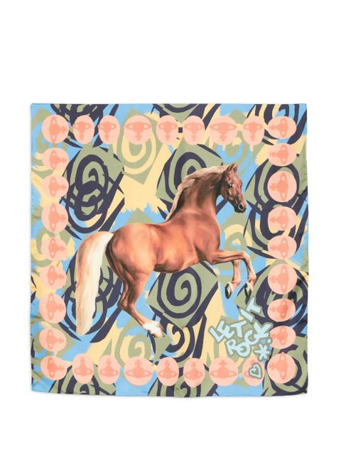 Vivienne Westwood horse scarf - Green - zdjęcie produktu nr 1