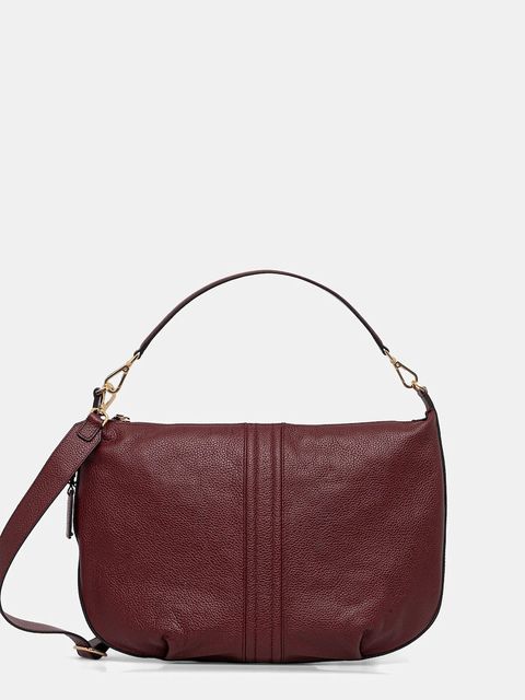 Geox torebka skórzana AURELYI kolor bordowy D36KYA 00046 - zdjęcie produktu nr 1