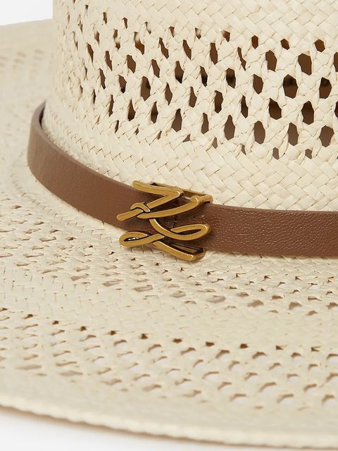 Karl Lagerfeld kapelusz kolor beżowy A2W33038