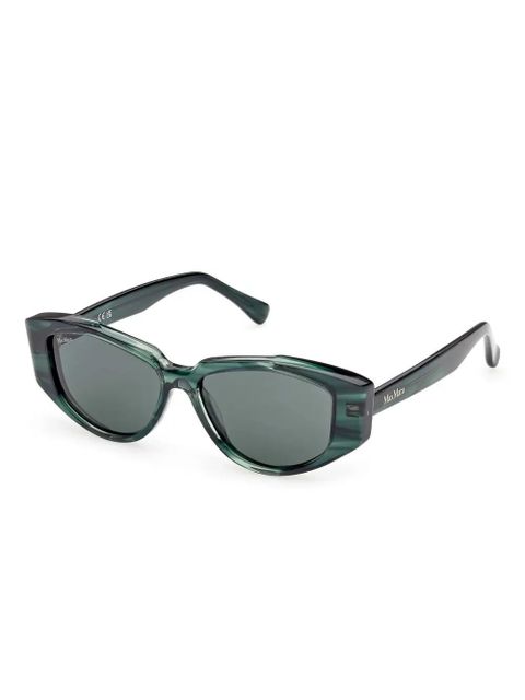 Max Mara Eyewear geometric-frame sunglasses - Green - zdjęcie produktu nr 1
