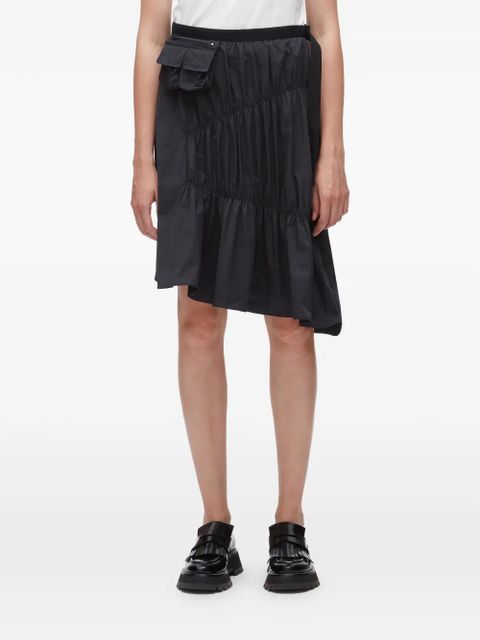 3.1 Phillip Lim ruffles pocket-detail asymmetric skirt - Blue