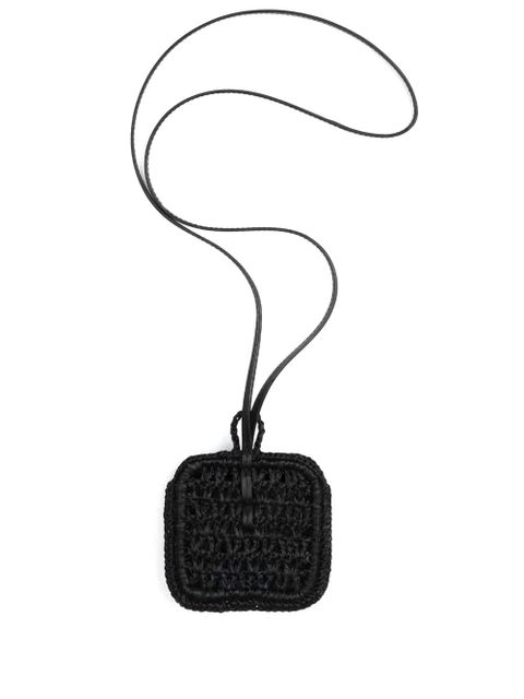 Jacquemus crochet-knit wallet - Black - zdjęcie produktu nr 2