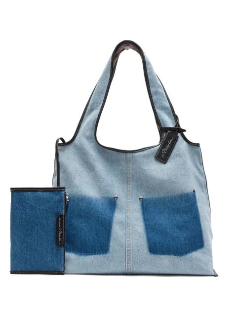 3.1 Phillip Lim panelled pocket tote bag - Blue - zdjęcie produktu nr 1