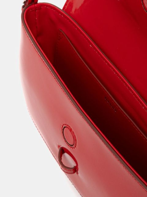 Bally torebka skórzana kolor czerwony WAS045