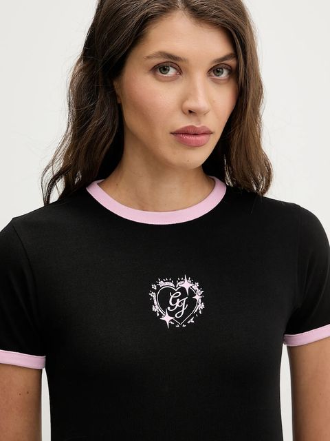 Guess Jeans t-shirt damski kolor czarny W6RI16 J1314