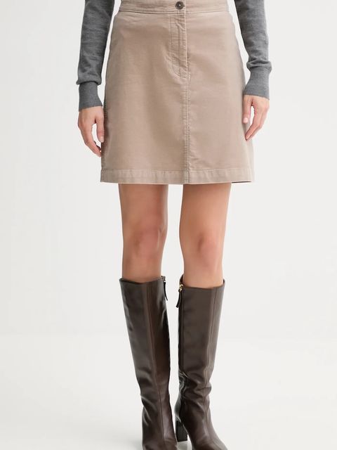 Marc O'Polo spódnica kolor beżowy mini prosta 511096820113 - zdjęcie produktu nr 1