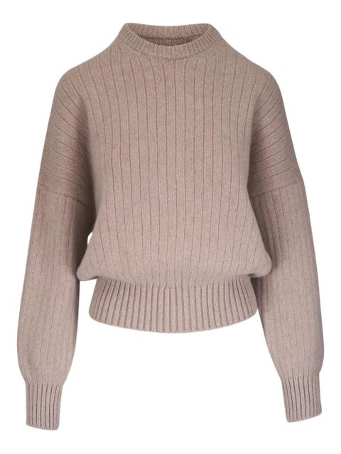 KHAITE Lennox ribbed sweater - Neutrals