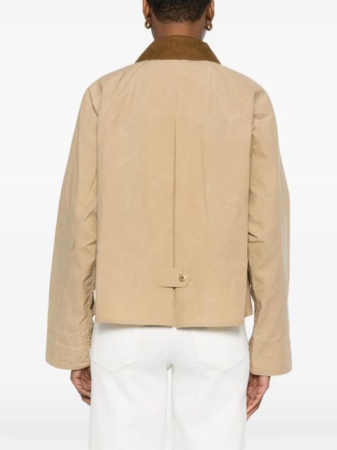Barbour corduroy-collar jacket - Neutrals