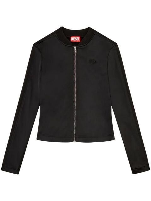 Diesel Oper logo-embroidered jacket - Black - zdjęcie produktu nr 1