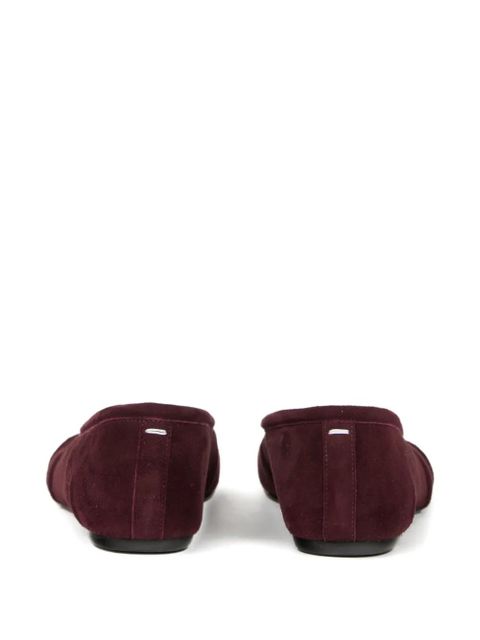 Maison Margiela Tabi suede ballet flats - Red