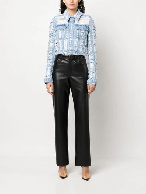 Diesel De-Slimmy-Fsc cropped denim jacket - Blue - zdjęcie produktu nr 2