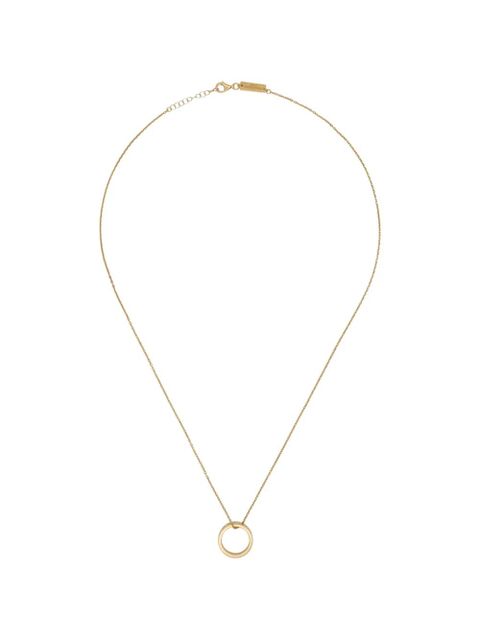 MM6 Maison Margiela Numeric Minimal signature ring-pendant necklace - Gold - zdjęcie produktu nr 1