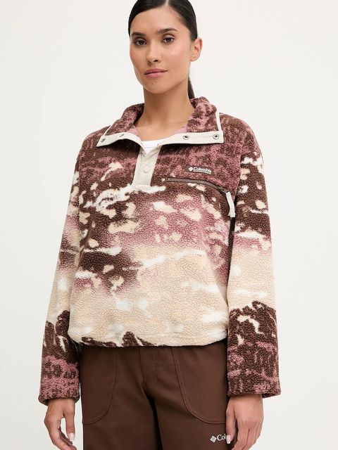 Columbia bluza sportowa Helvetia kolor beżowy wzorzysta 2098501 - zdjęcie produktu nr 1