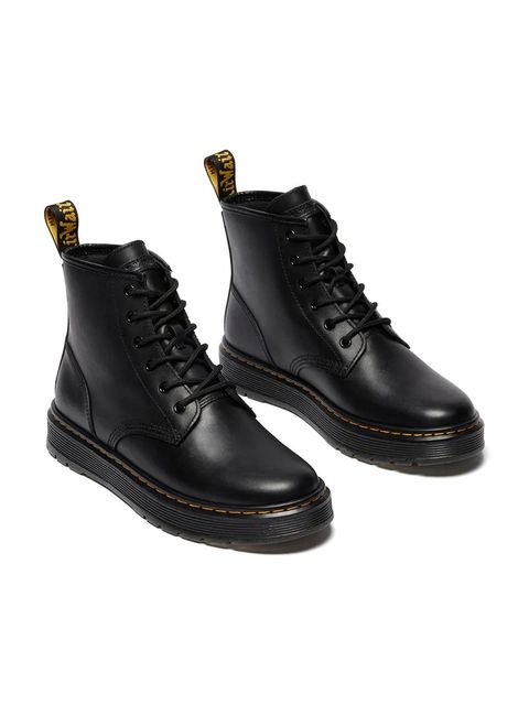 Dr. Martens buty Brookline Chukka kolor czarny na płaskim obcasie DM41550001