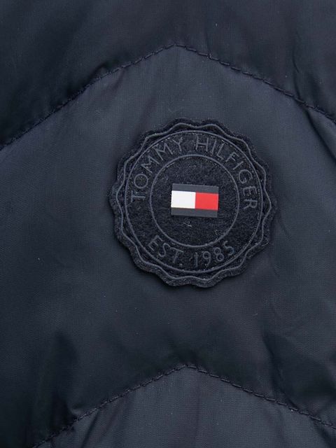 Tommy Hilfiger kurtka puchowa damska kolor granatowy przejściowa WW0WW42622