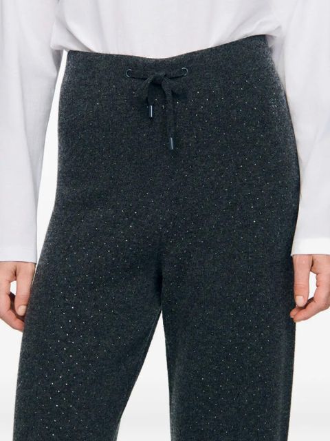 SANDRO rhinestone pintuck trousers - Grey