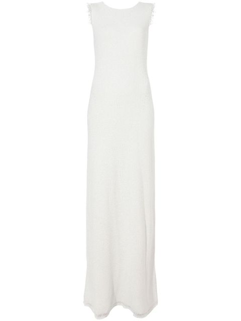 Proenza Schouler Silvia open-back bouclé dress - White - zdjęcie produktu nr 1