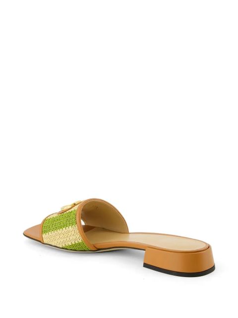 Valentino Garavani logo sandals - Green