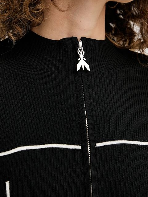 Patrizia Pepe sukienka kolor czarny midi dopasowana 8A1522 K265