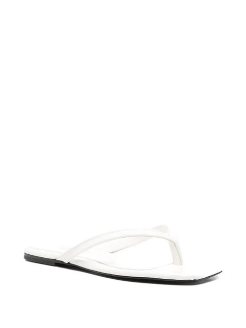 TOTEME croc-embossed flat sandals - Neutrals - zdjęcie produktu nr 2