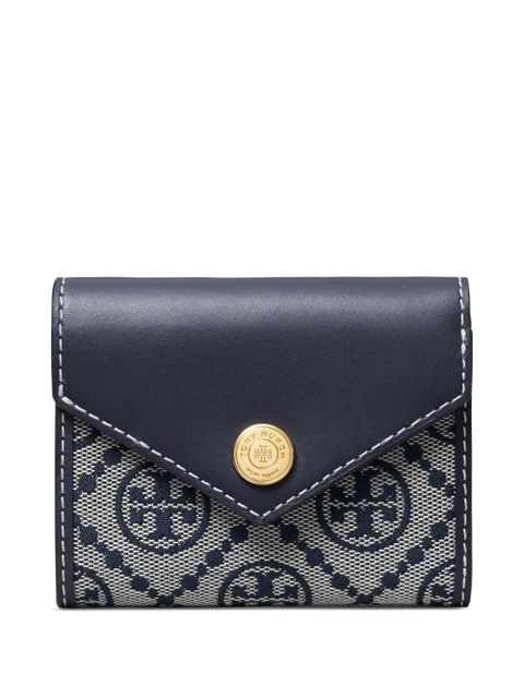 Tory Burch T-monogram envelope wallet - Blue - zdjęcie produktu nr 1