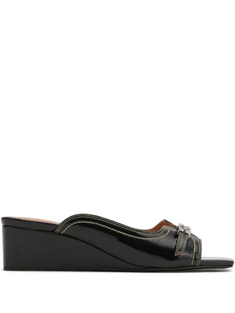 GANNI leather mules - Black - zdjęcie produktu nr 1